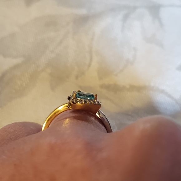 Host Pick 🌟 Madagascar Paraiba Aqua&Green Apatite Ring - Picture 12 of 13